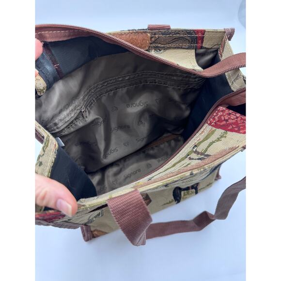 Signare English Horse Tapestry Tote Bag - Picture 6 of 7
